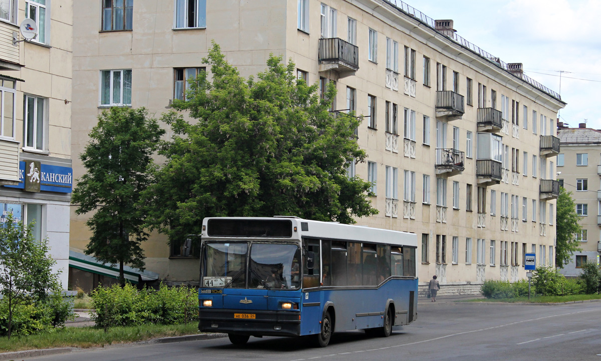 Żeleznogorsk (Kraj Krasnojarski), MAZ-104.021 # АЕ 036 24