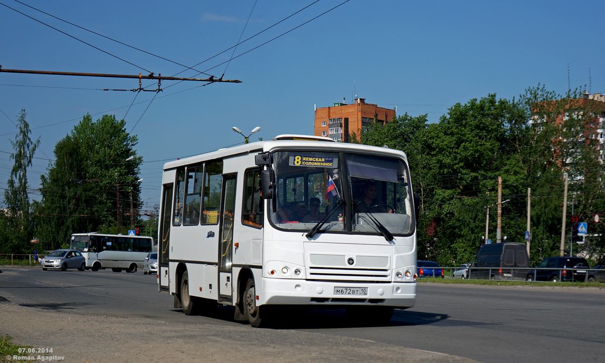Петрозаводск, ПАЗ-320302-08 (32032U) № М 672 ВТ 10