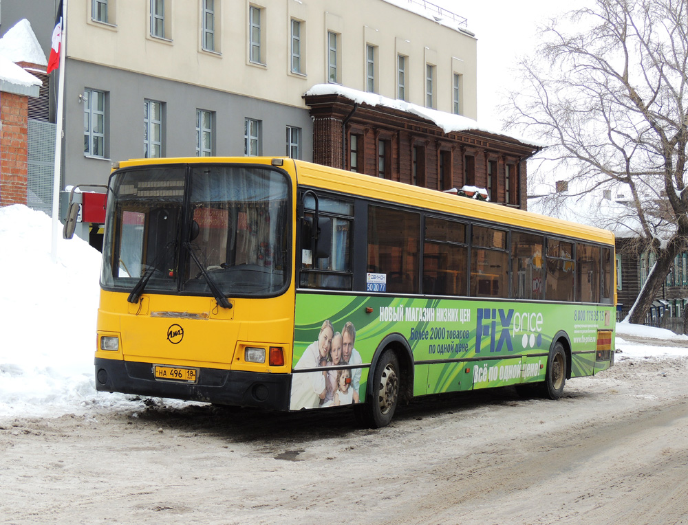 Izhevsk, LiAZ-5256.53 # НА 496 18