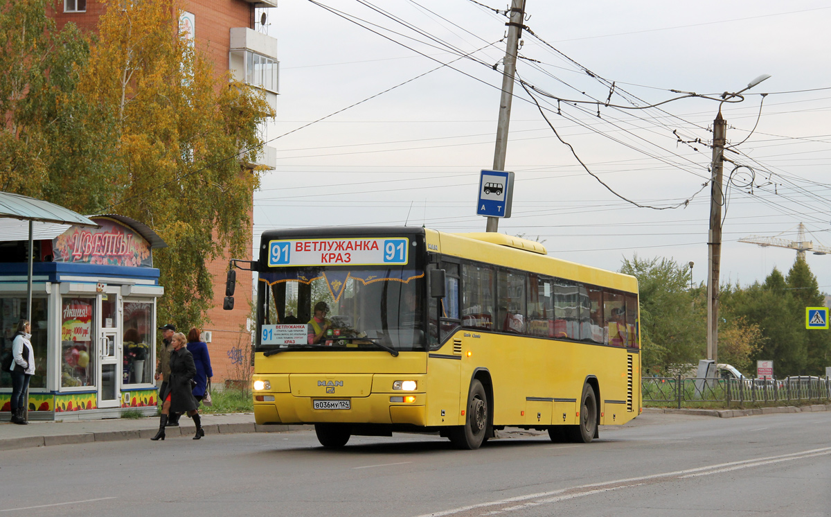 Krasnoyarsk, MAN A74 Lion's Classic SL283 č. В 036 МУ 124