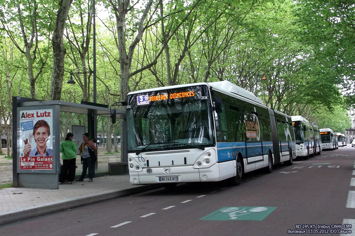 Bordeaux, Irisbus Citelis 18M CNG # 2634