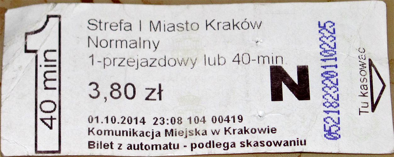 Krakau — Tickets; Tickets (all)
