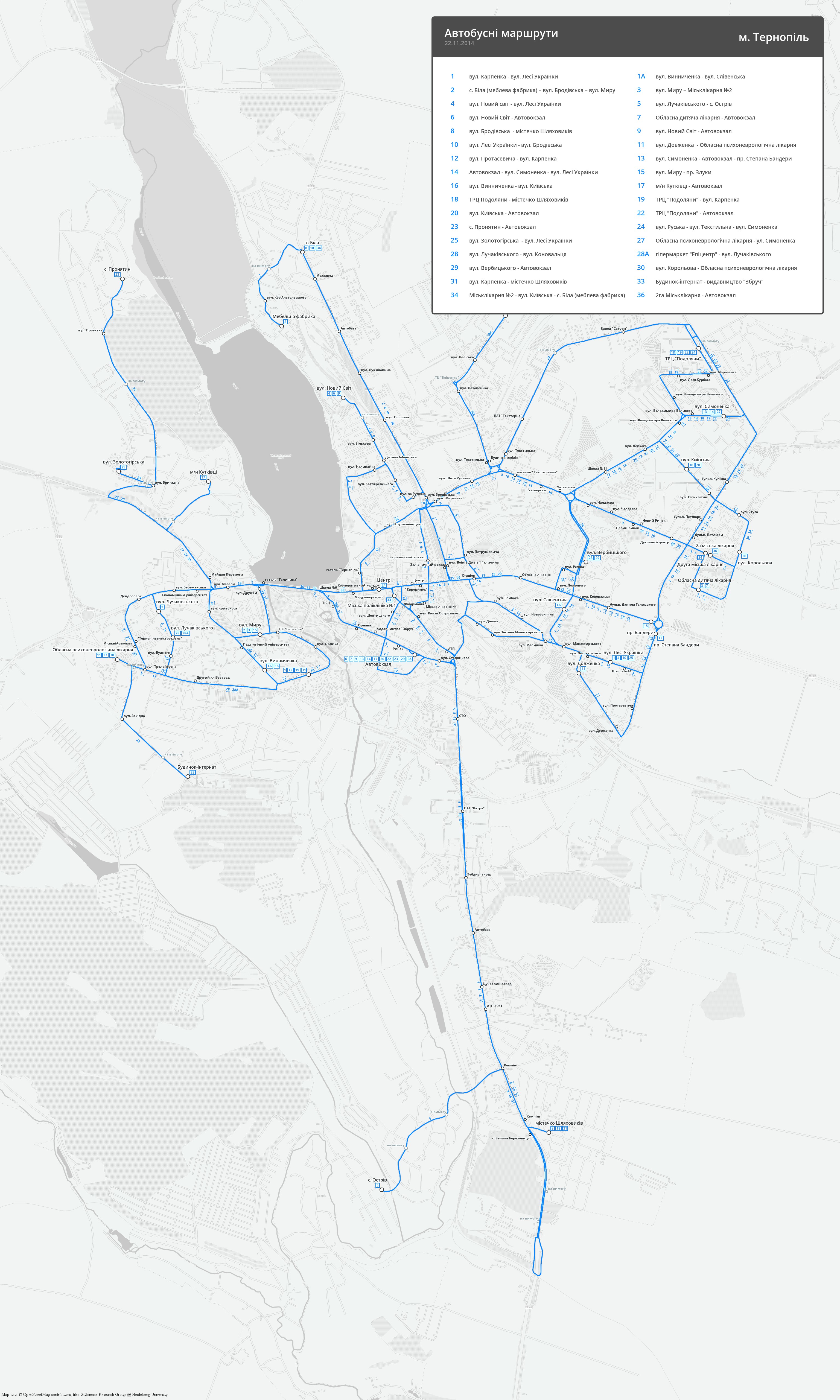 Ternópil — Maps