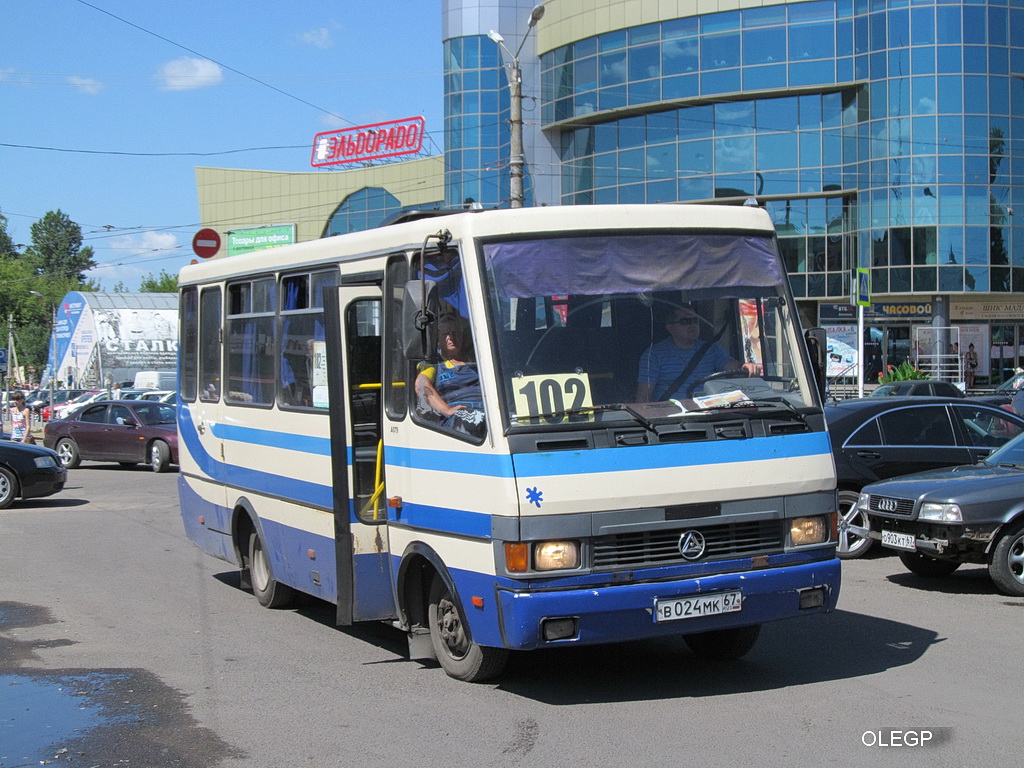 Смоленск, БАЗ-А079 "Эталон" № В 024 МК 67