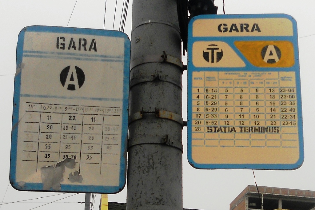 Chisinau — Bus shelters, route signs, the final stop