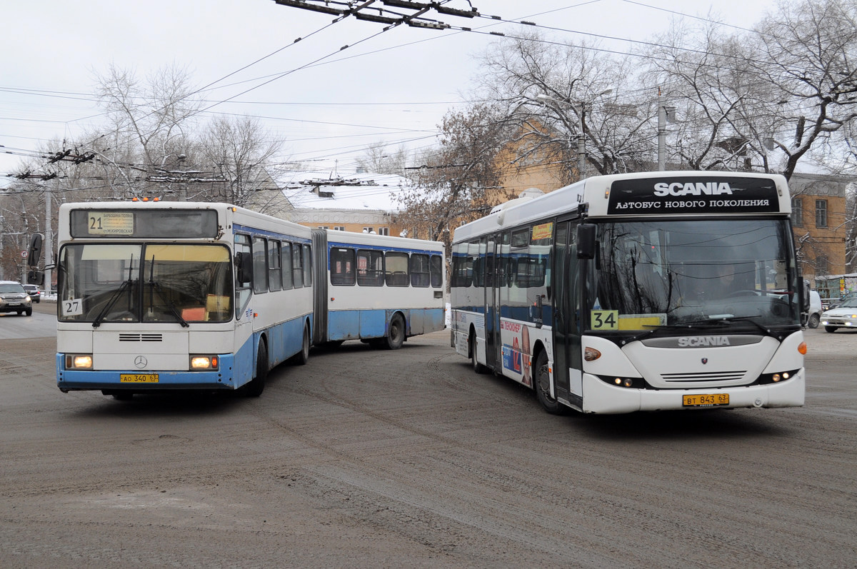 Самара, ГолАЗ-АКА-6226 № 1422; Самара, Scania OmniLink CK95UB 4x2LB № 50059