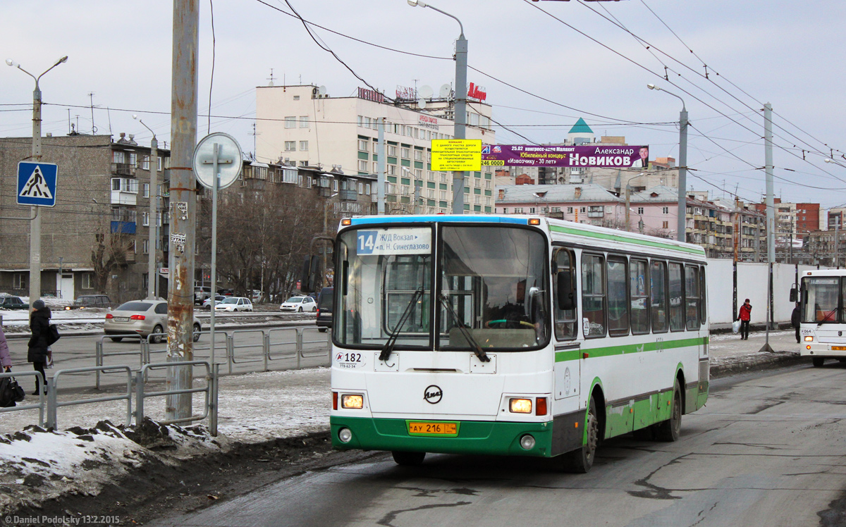 Chelyabinsk, LiAZ-5256.45 # 182