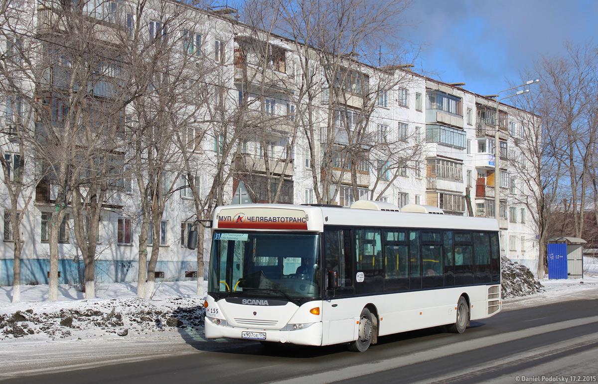 Chelyabinsk, Scania OmniLink CK95UB 4x2LB # 155