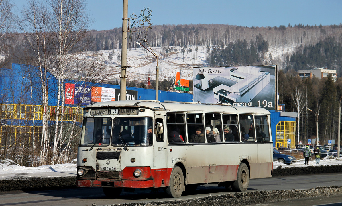 Zheleznogorsk (Krasnoyarskiy krai), LiAZ-677 (ToAZ-677) nr. Н 034 ВХ 24
