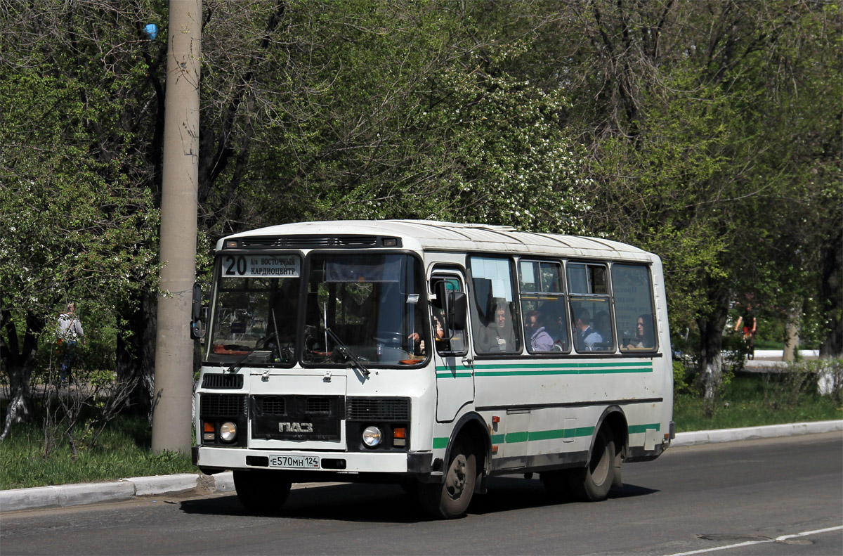 Krasnoyarsk, PAZ-32054 (40, K0, H0, L0) # Е 570 МН 124