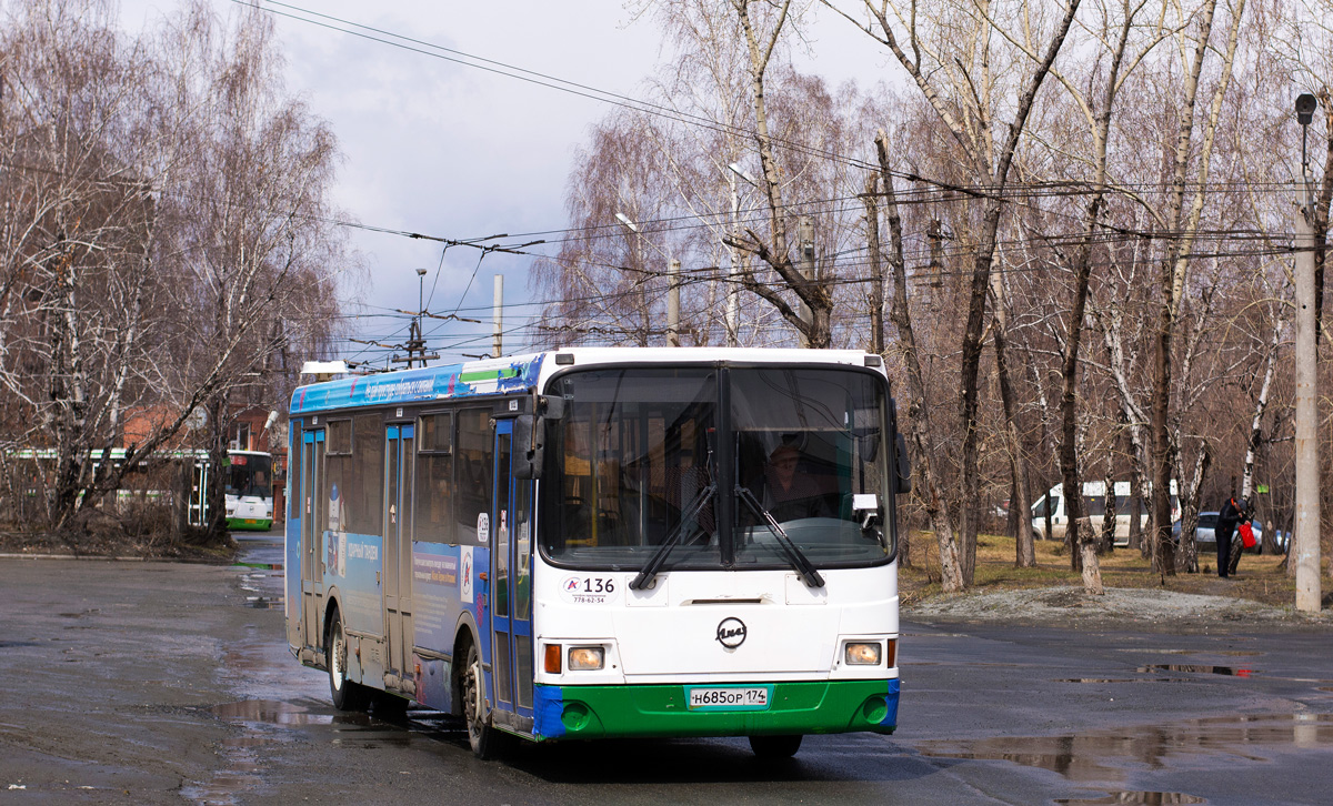 Chelyabinsk, LiAZ-5256.53 No. 136