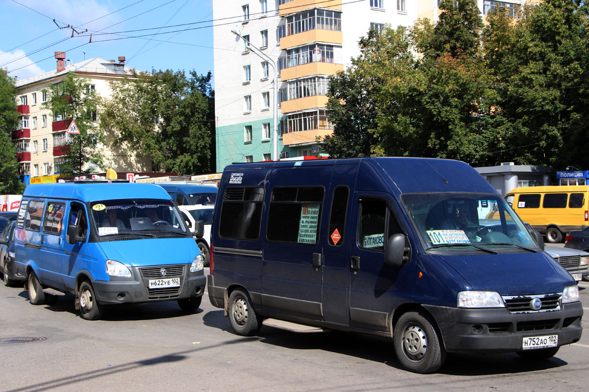 Ufa, FIAT Ducato 244 [RUS] # Н 752 АО 102; Ufa, GAZ-322130 # Н 622 УЕ 102
