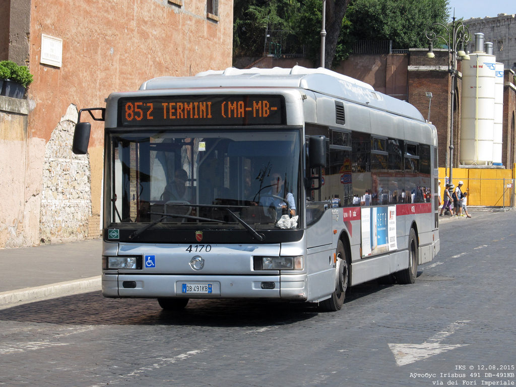 Rome, Irisbus CityClass 491E.12.27 CNG # 4170