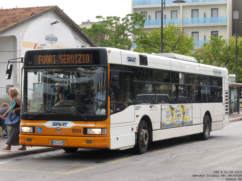 Римини, Irisbus CityClass 491E.S81 № 33124