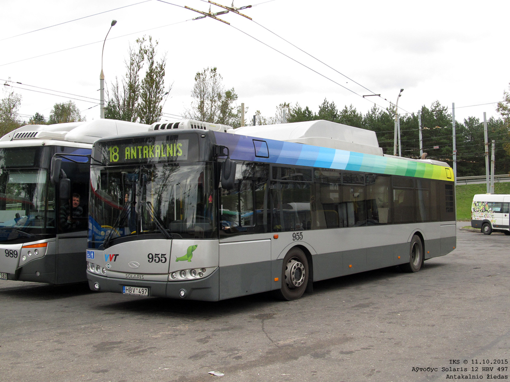 Вильнюс, Solaris Urbino III 12 CNG № 955