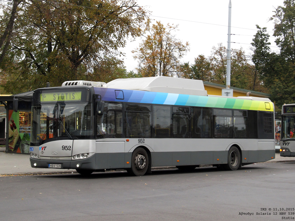 Вильнюс, Solaris Urbino III 12 CNG № 952