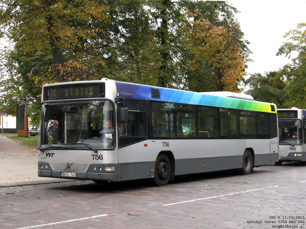 Vilnius, Volvo 7700 № 756