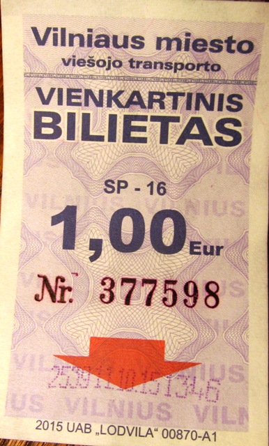 Vilnius — Tickets