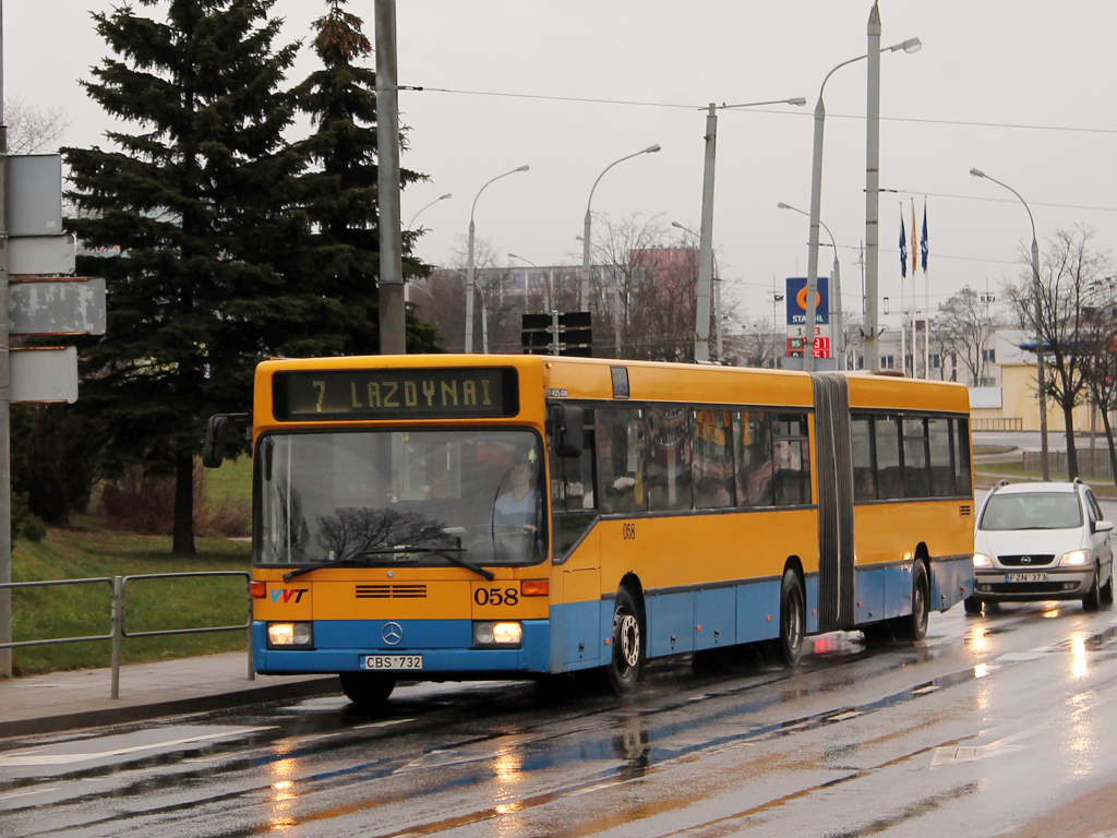 Vilnius, Mercedes-Benz O405GN Nr. 058