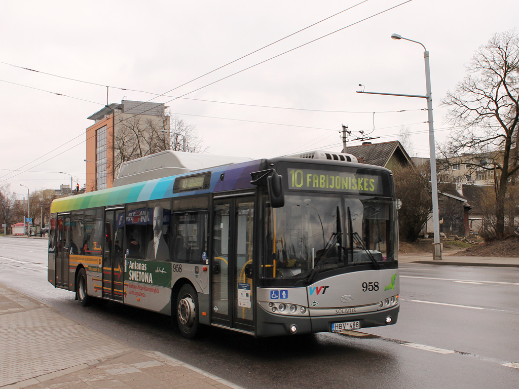 Вильнюс, Solaris Urbino III 12 CNG № 958