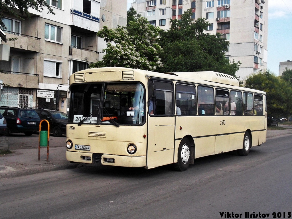 София, Mercedes-Benz O305 № 2670