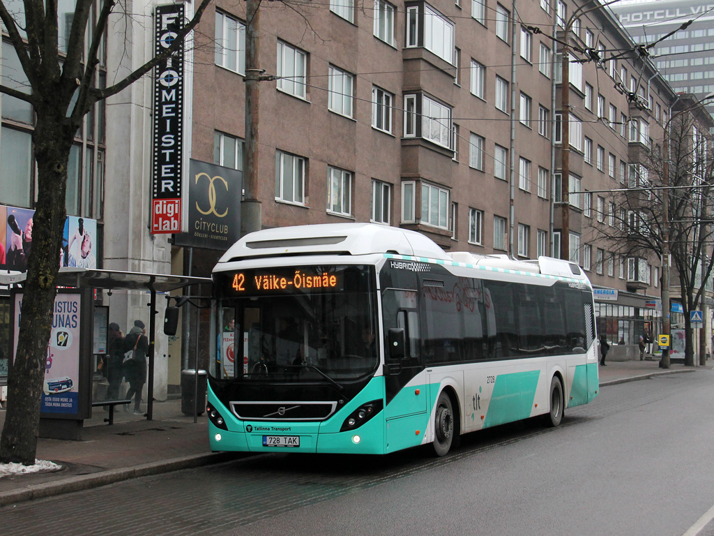Tallinn, Volvo 7900 Hybrid # 2728