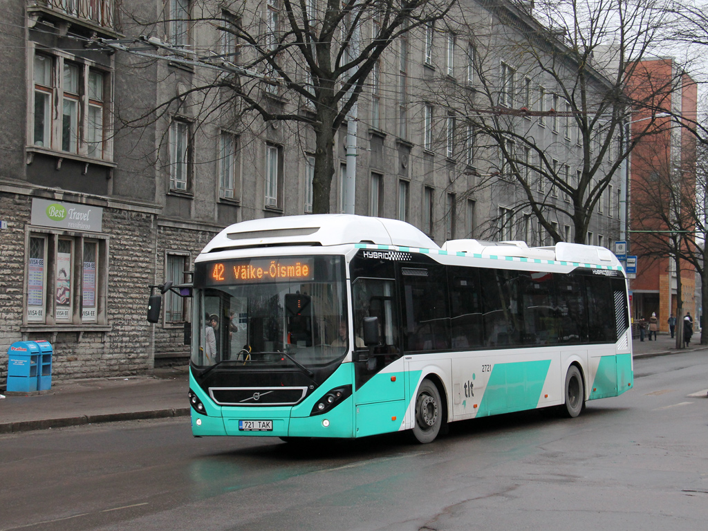 Таллин, Volvo 7900 Hybrid № 2721
