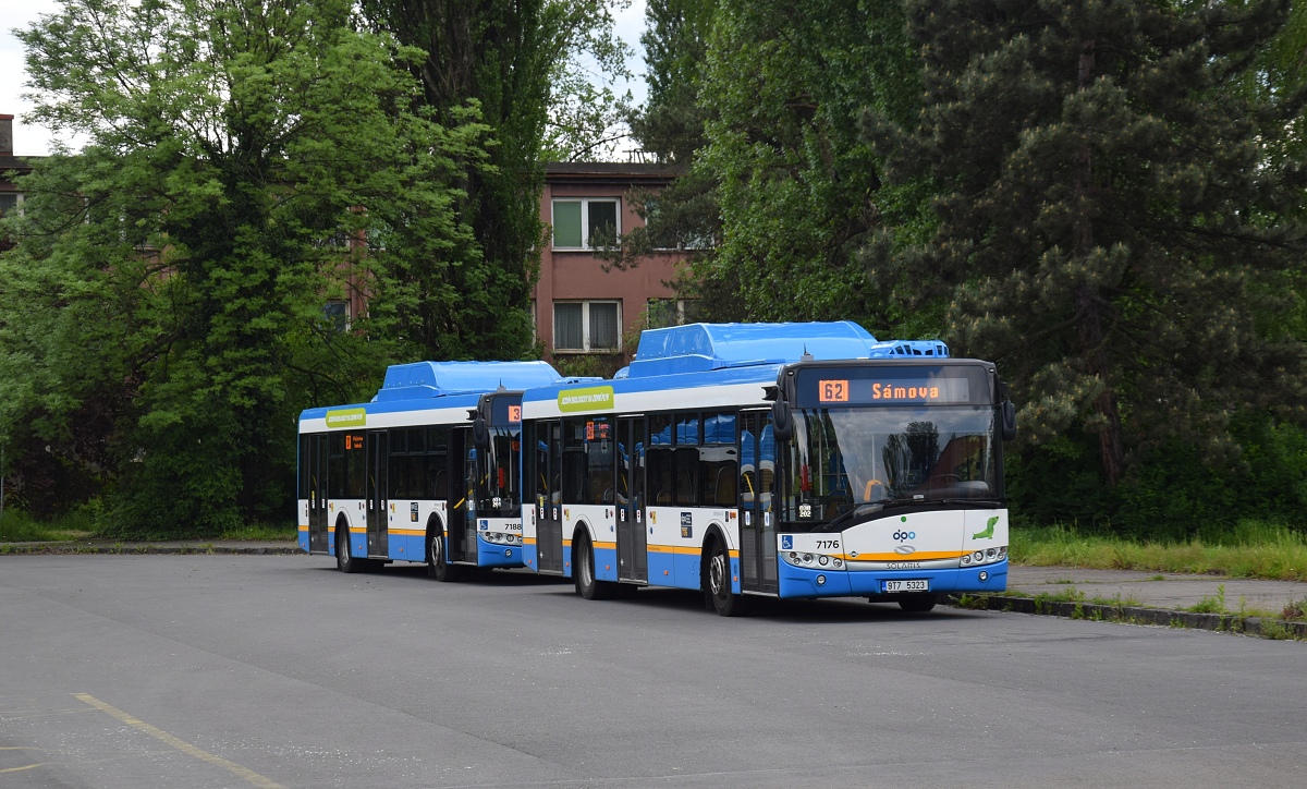 Ostrava, Solaris Urbino III 12 CNG # 7176; Ostrava, Solaris Urbino III 12 CNG # 7188