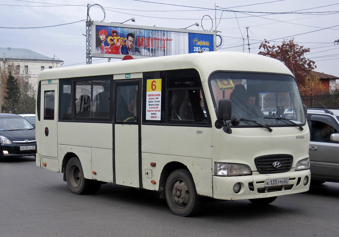 Barnaul, Hyundai County SWB (РЗГА) # К 135 УМ 22