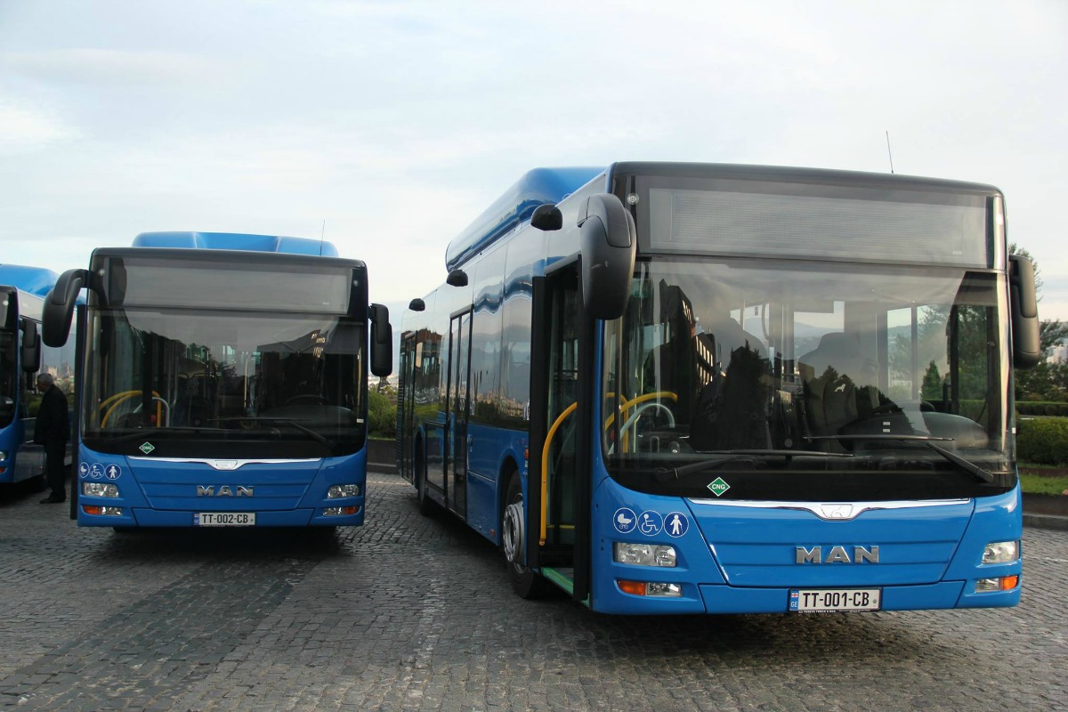 Tbilisi, MAN A21 Lion's City NL313 CNG # TT-001-CB; Tbilisi, MAN A21 Lion's City NL313 CNG # TT-002-CB