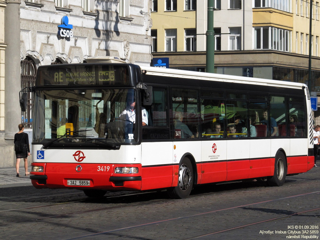 Прага, Karosa Citybus 12M.2071 (Irisbus) № 3419