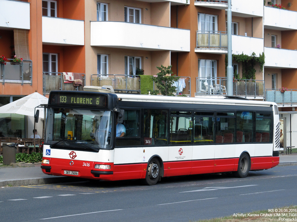 Prague, Karosa Citybus 12M.2071 (Irisbus) # 3416