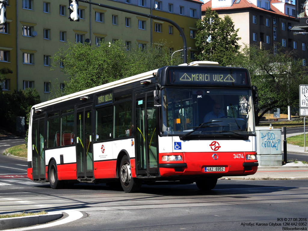 Прага, Karosa Citybus 12M.2071 (Irisbus) № 3474