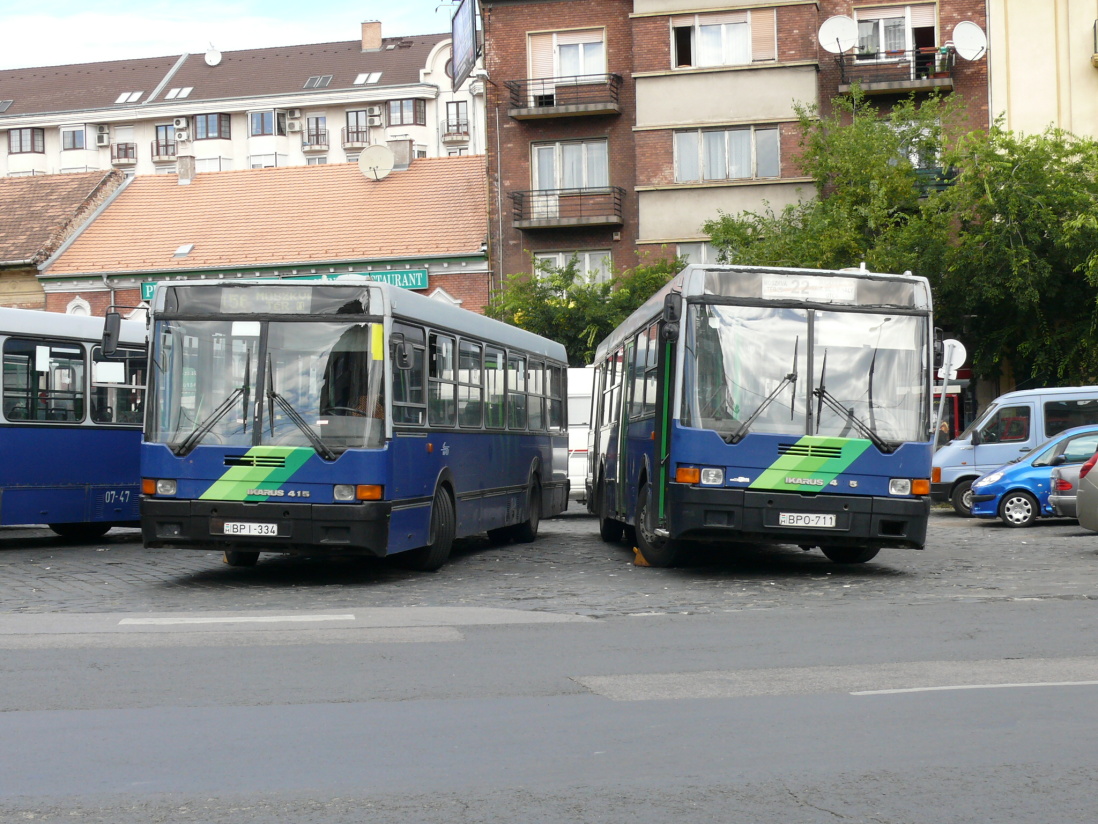Budapest, Ikarus 415.15 No. 13-34; Budapest, Ikarus 415.15 No. 07-11
