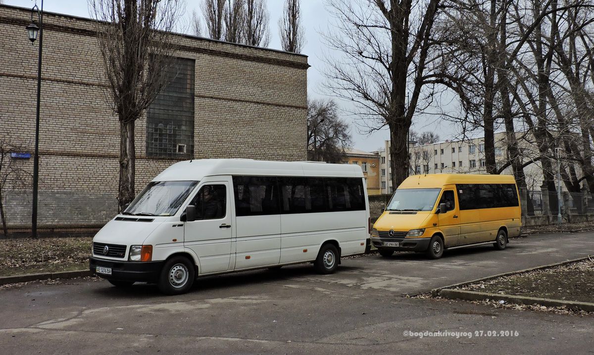 Kryvyi Rig, Volkswagen LT35 №: АЕ 5276 ВА; Kryvyi Rig, Mercedes-Benz Sprinter 311CDI №: 6209
