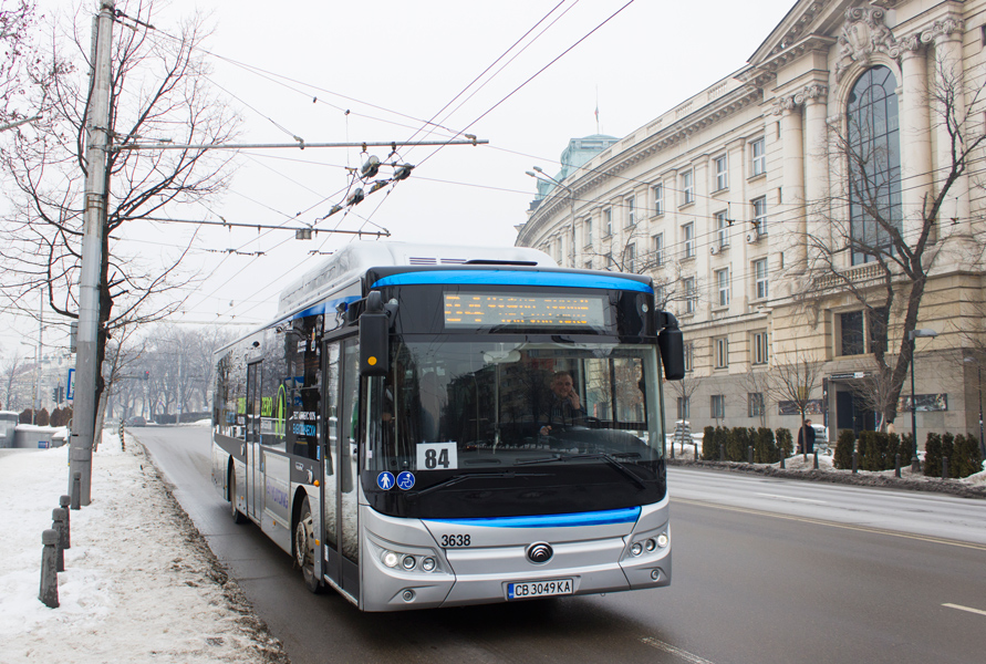 Sofia, Yutong E12 # 3638; Sofia — Electric buses on tests in Sofia