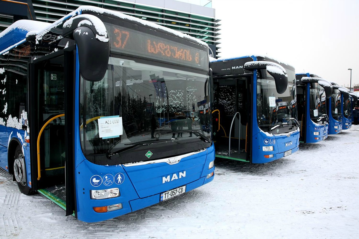 Tiflis, MAN A21 Lion's City NL313 CNG Nr. TT-057-CB; Tiflis, MAN A21 Lion's City NL313 CNG Nr. TT-054-CB; Tiflis — Новые Автобусы для Тбилиси