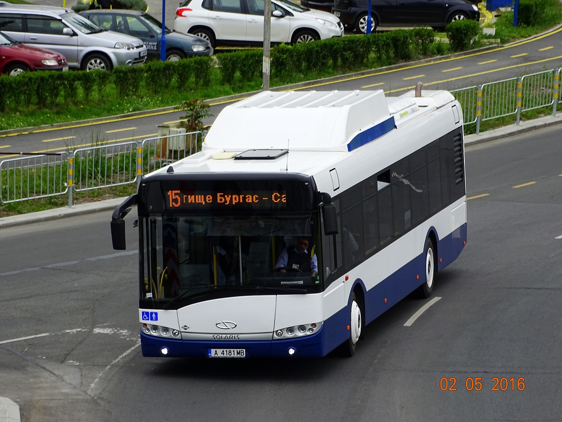 Бургас, Solaris Urbino III 12 CNG № А 4181 МВ