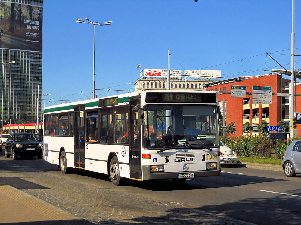 Gdańsk, Mercedes-Benz O405NÜ # 7006