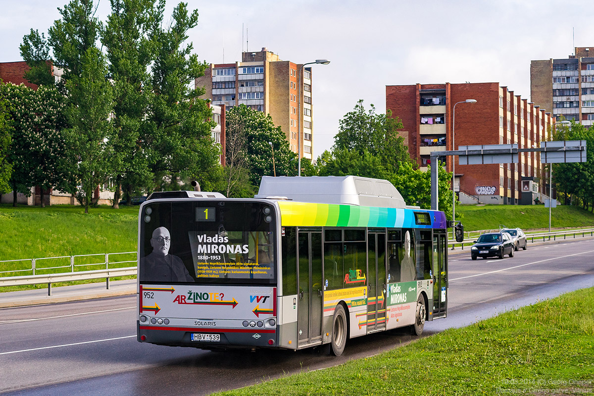 Vilnius, Solaris Urbino III 12 CNG nr. 952