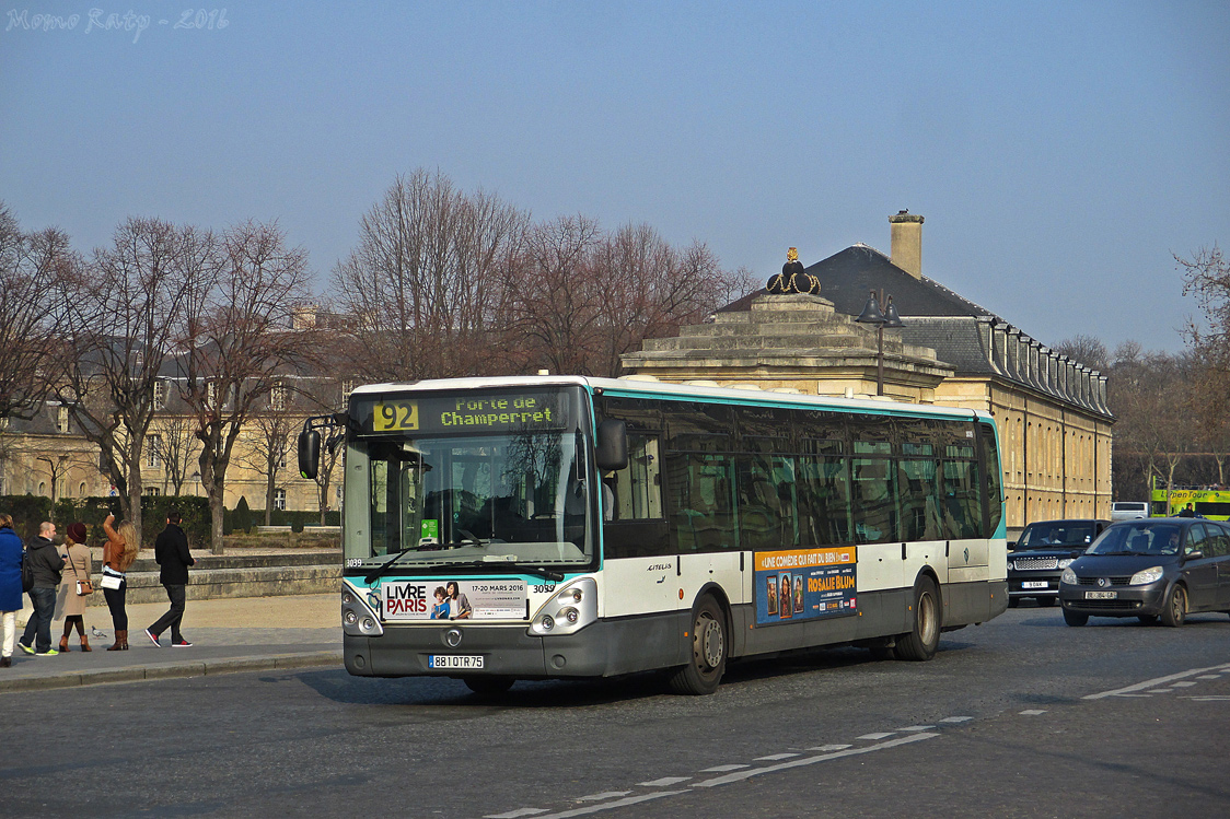 Париж, Irisbus Citelis Line № 3039