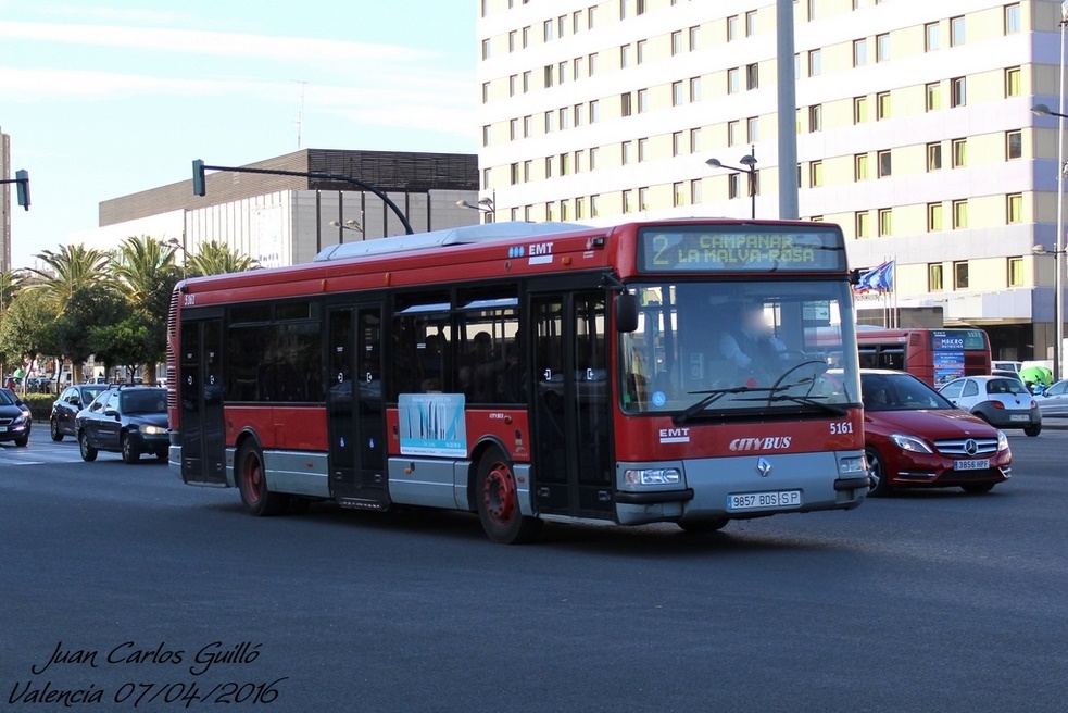 Valencia, Hispano Citybus E (Renault Agora S) # 5161