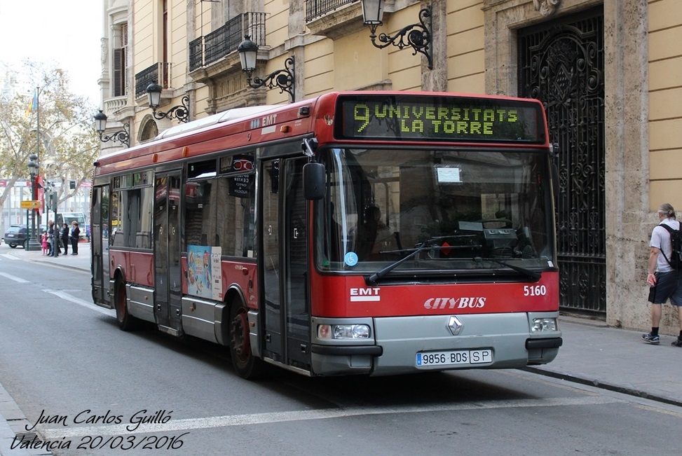 Valencia, Hispano Citybus E (Renault Agora S) # 5160