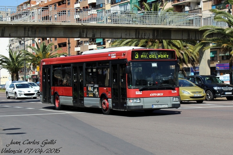 Valencia, Hispano Citybus E (Renault Agora S) No. 5234