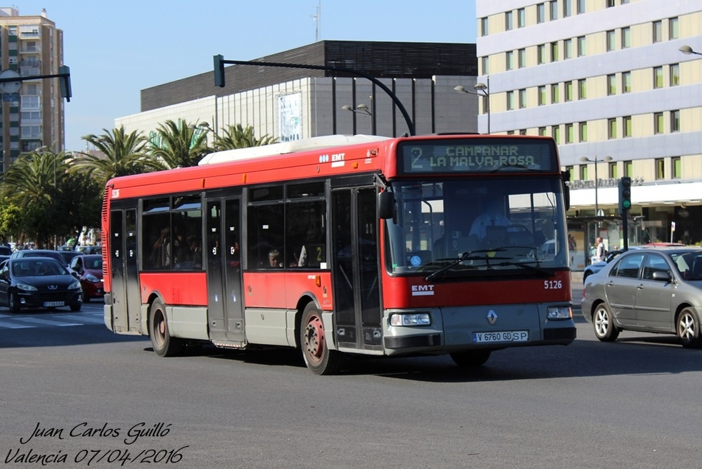 Valencia, Hispano Citybus E (Renault Agora S) # 5126