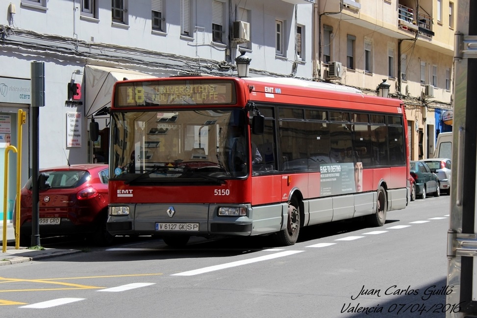 Valencia, Hispano Citybus E (Renault Agora S) # 5150