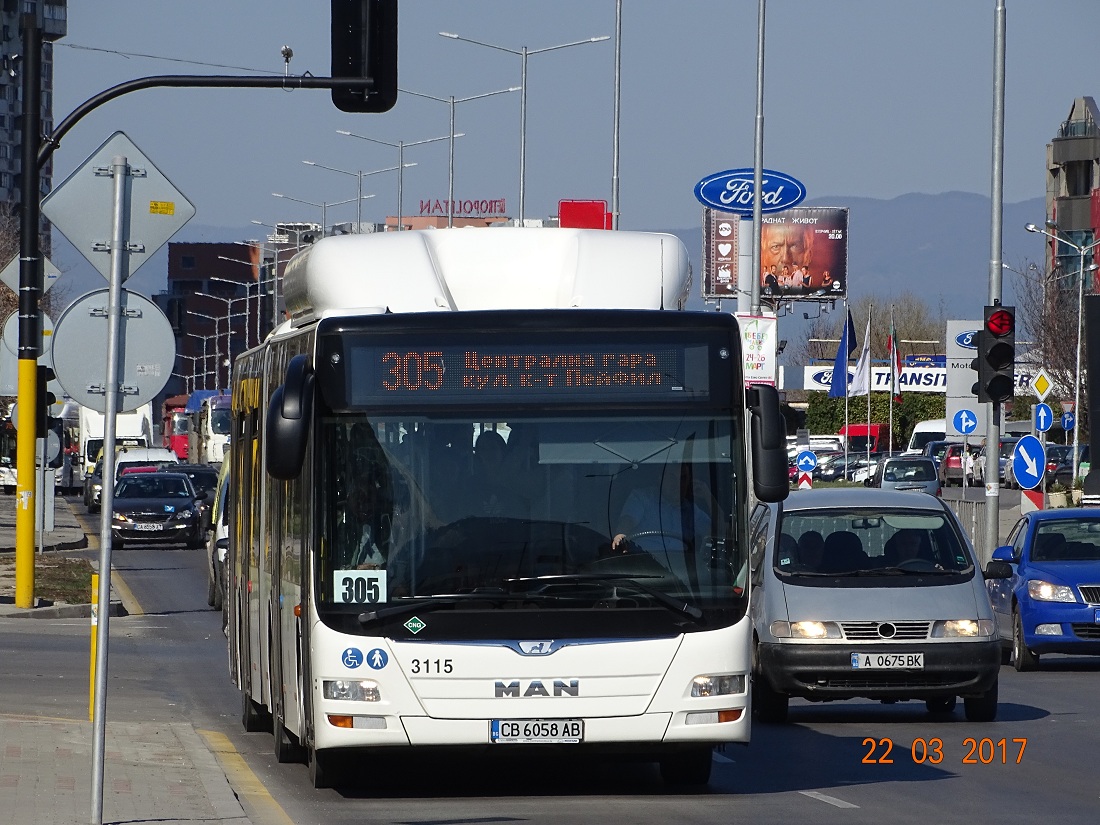 Sofia, MAN A23 Lion's City G NG313 CNG č. 3115