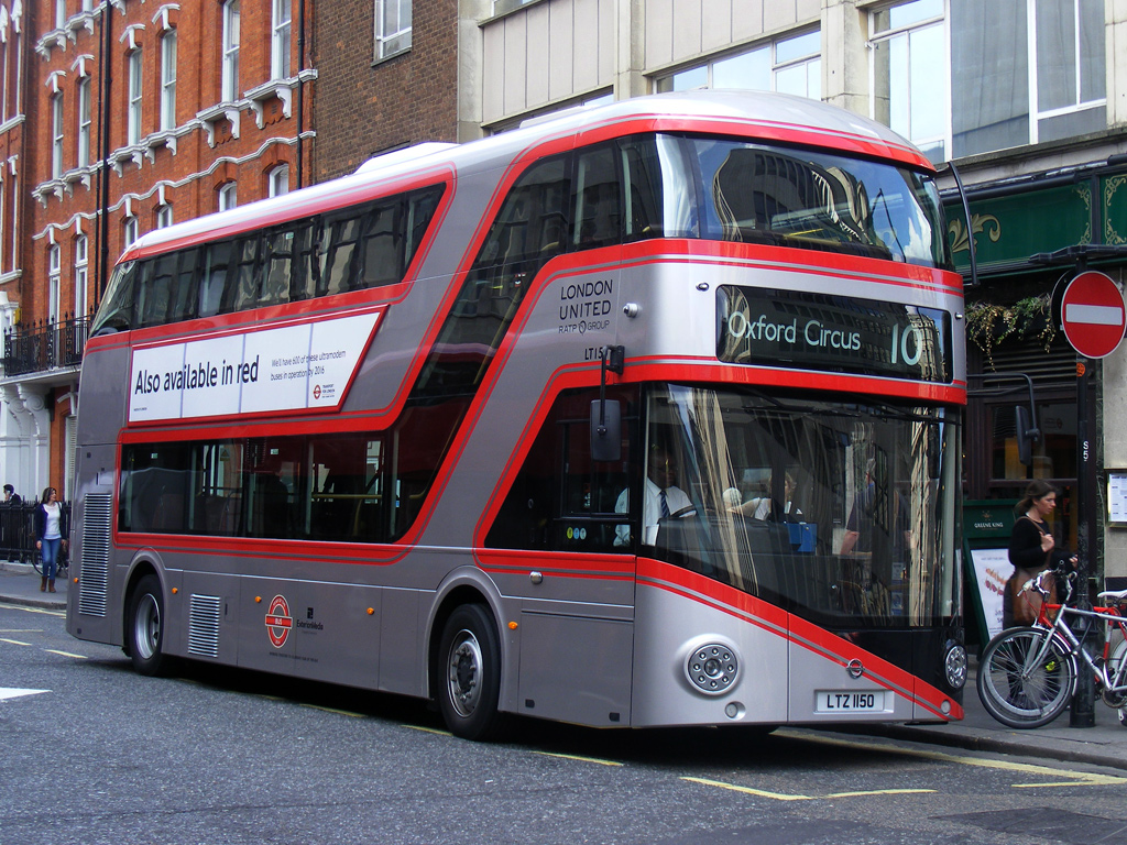 London, Wright New Bus for London # LT150