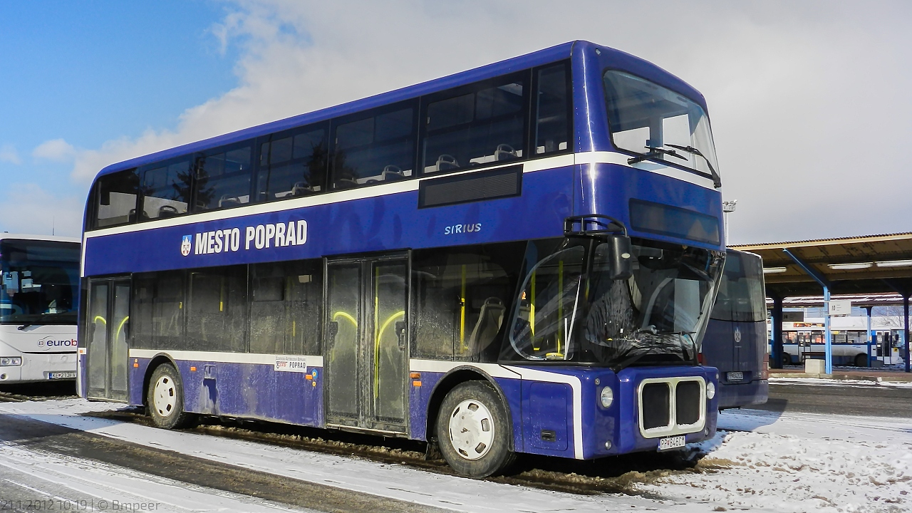 Poprad, Troliga Bus Sirius # PP-846CM