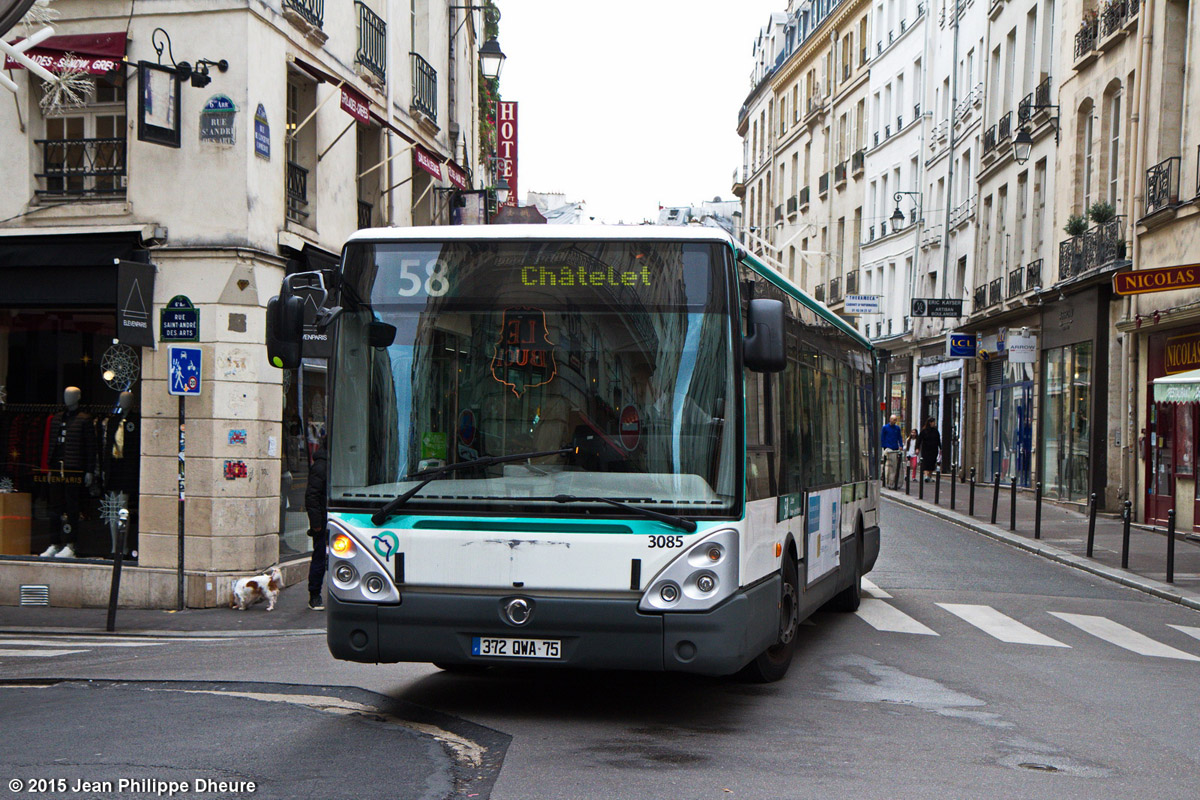 Париж, Irisbus Citelis Line № 3085